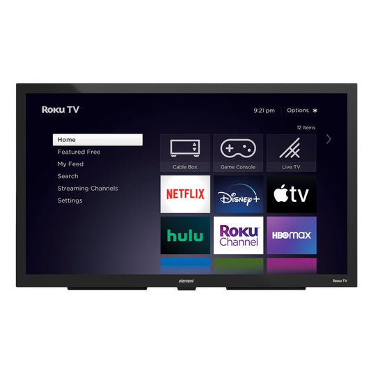 55" 4K UHD Partial Sun Outdoor Roku Smart TV, Weatherproof (IP55 Rated), Tempered and Anti-Glare Glass (EP400AB55R)